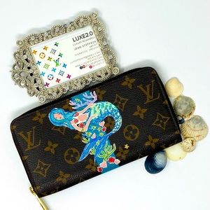 Louis Vuitton Monogram Brown Canvas Zippy Wallet